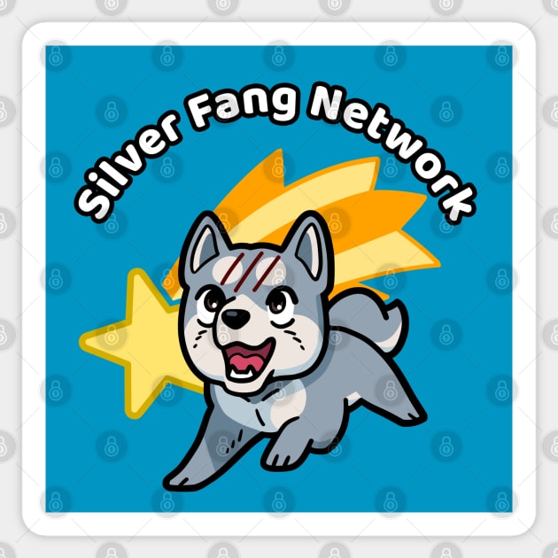 Silver Fang Network (with Curved Text) Sticker by Silver Fang Network